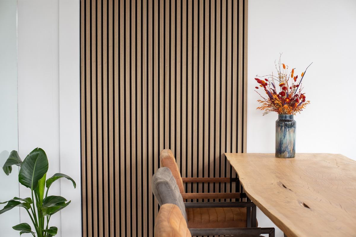 Floer Wandpanelen Akupanel Lichtbruin Noten