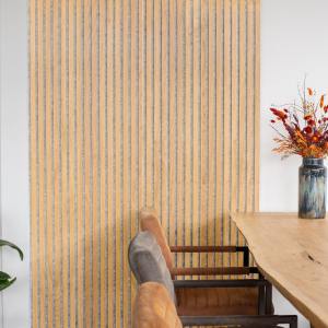 Floer Akupanel Wandpaneel Onbehandeld Eiken Grijs