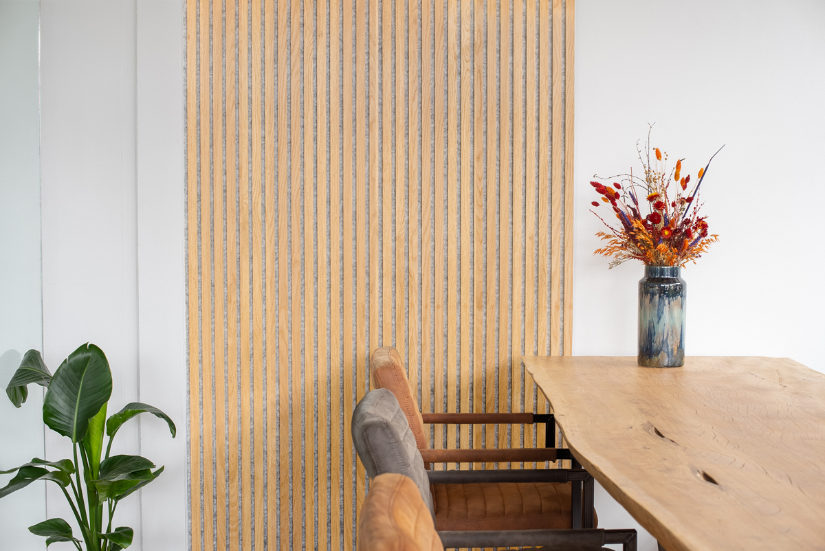 Floer Akupanel XL Wandpaneel Onbehandeld Eiken Grijs