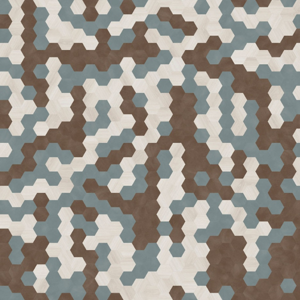 Moduleo Moods Hexagon Trio 625 combi - 619+617+614