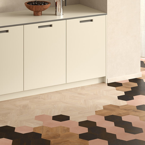 Moduleo Moods Hexagon Trio 626 Sfeer